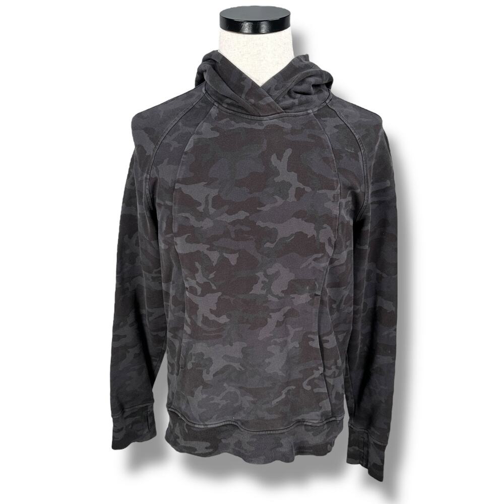 Lululemon Scuba Hoodie Women’s 8 Incognito Camo Multi Gray Grey Pullover Active